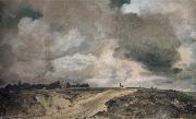 John Constable Road to the The Spaniards,Hampstead 2(9)July 1822 oil painting on canvas